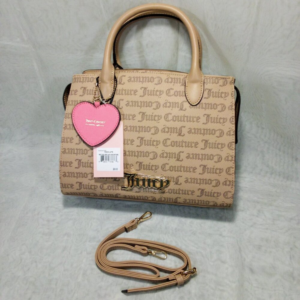 Juicy Couture Leather Heart Shaped Charm Tote
